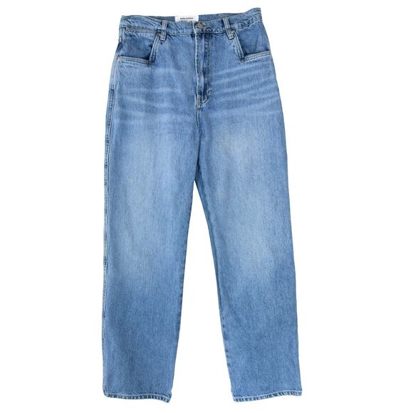Reformation Cowboy Slouchy  Wide Leg Jeans Women's Size 28 Medium Wash - Picture 1 of 9